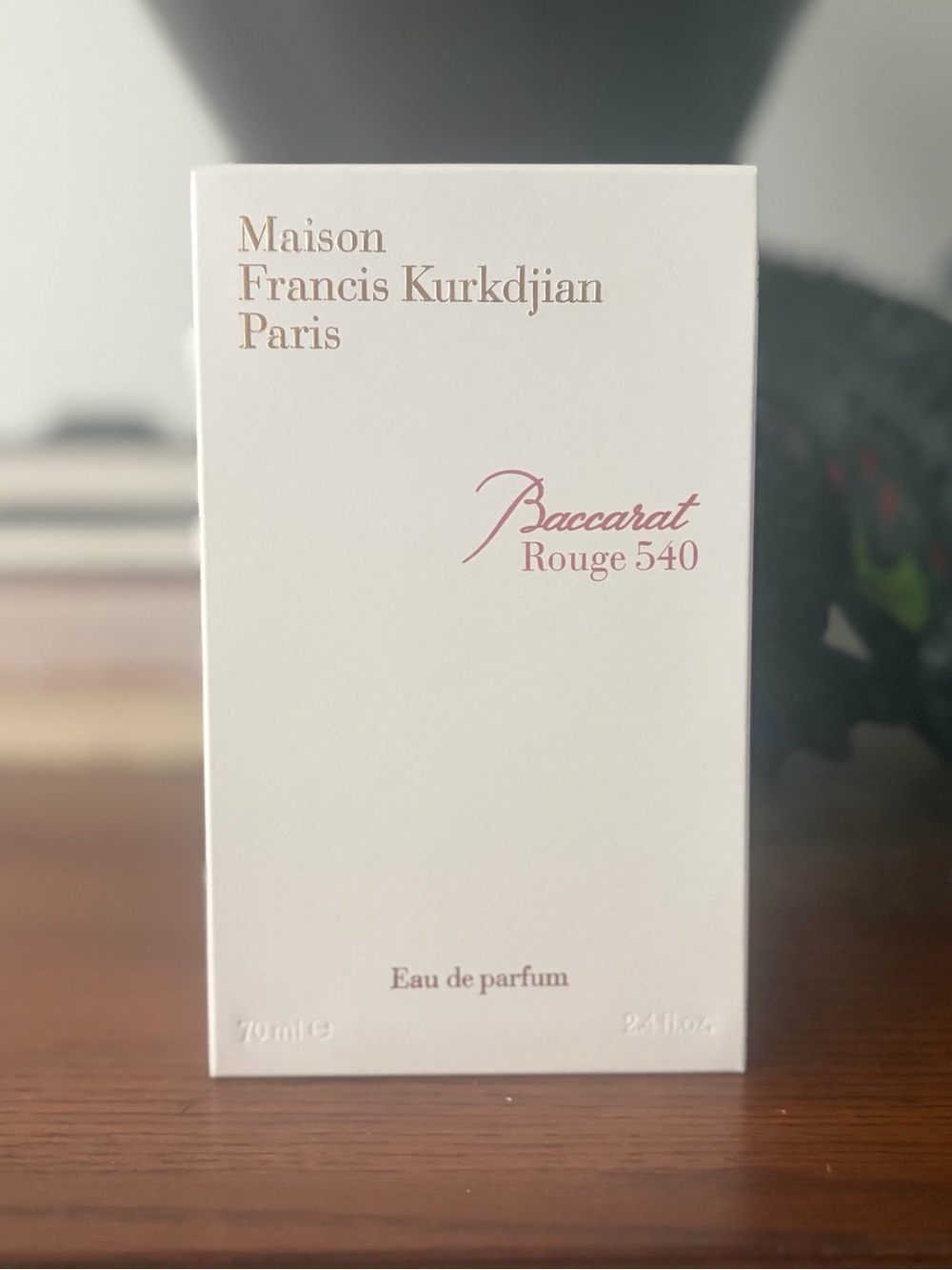 Maison Francis Kurkdjian White Box with Blush Pink Script